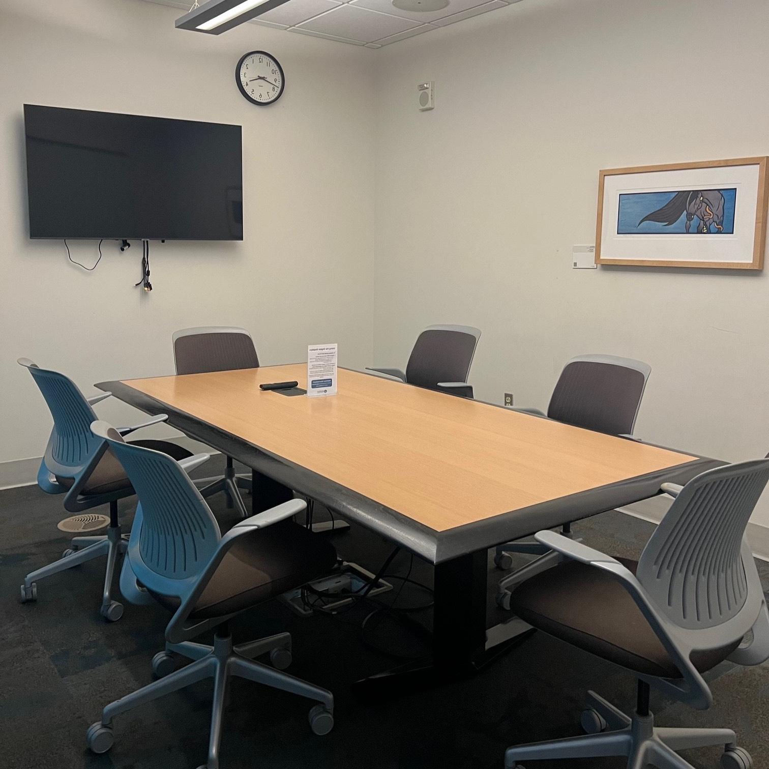 Photo of a conference style study room